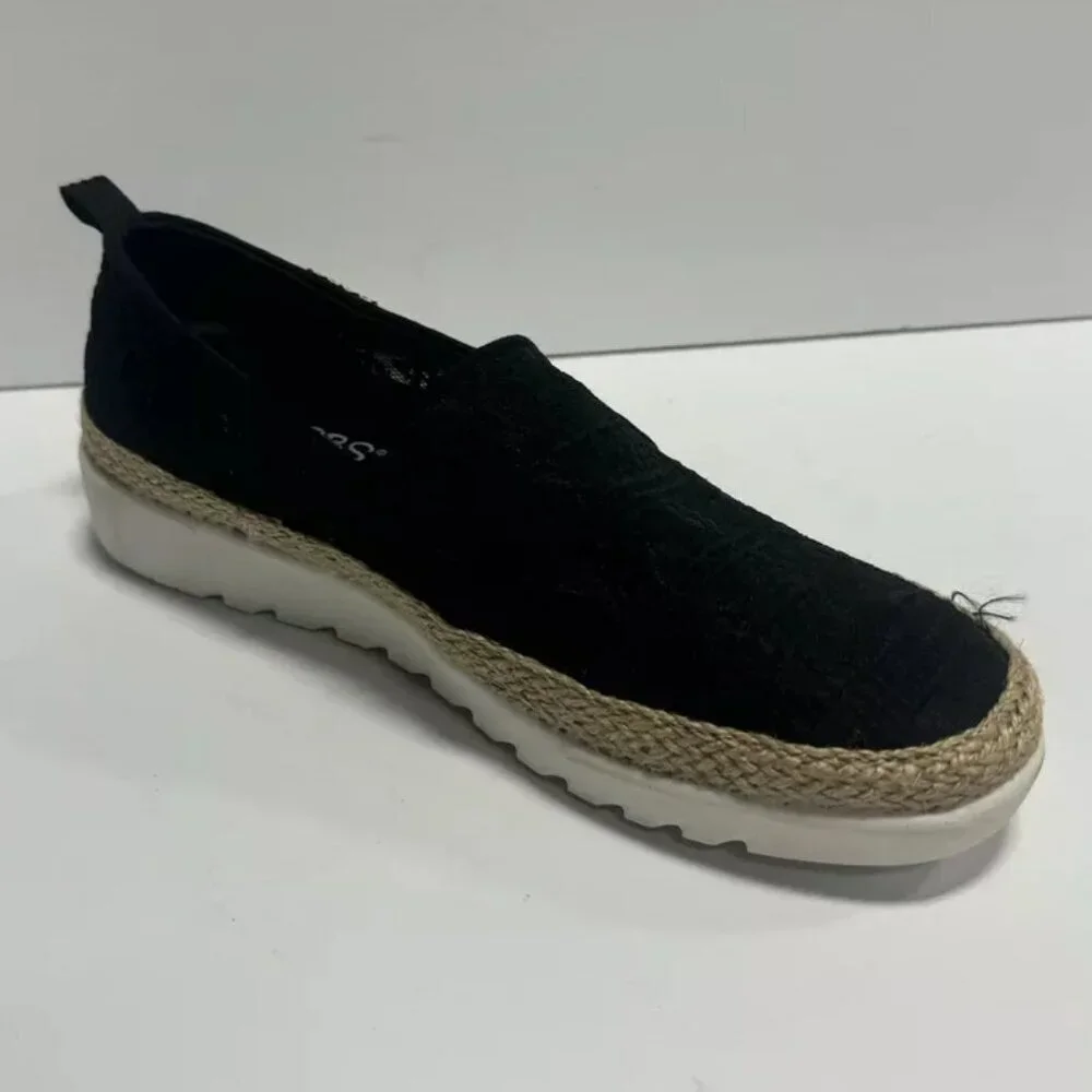 Skechers Womens Flexadrille Hi Flat Black Size 6 M